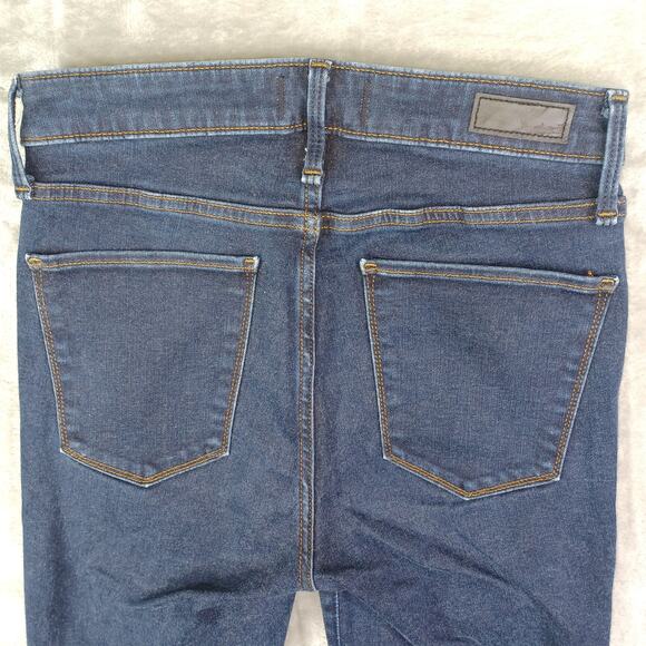 Abercrombie & Fitch Jeans Women's W26/2 Blue Simone High Rise Super Skinny Dark - Picture 6 of 11